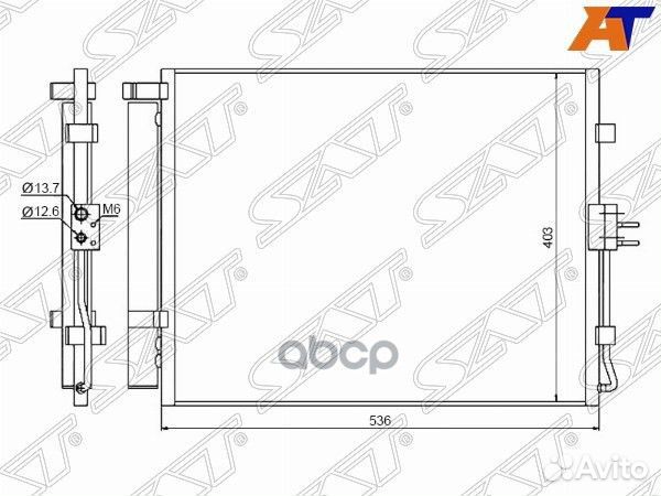 Радиатор кондиционера Kia Soul 08-14 ST-KA15-394-0
