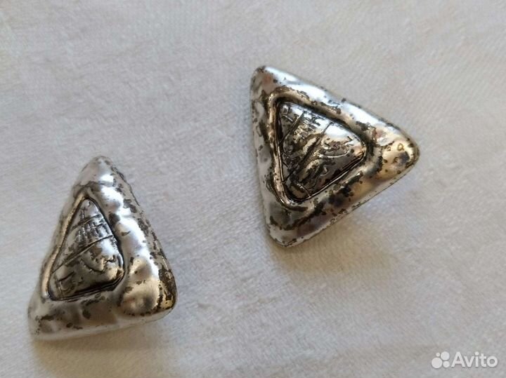 Брошь винтаж, клипсы СССР