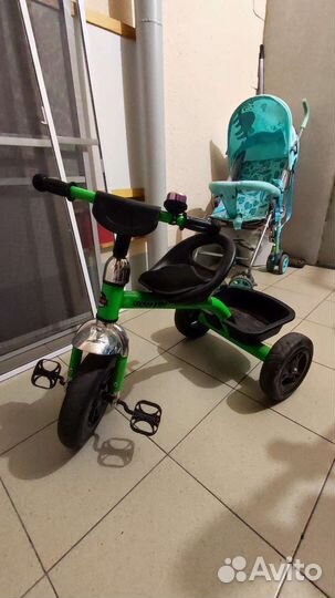 Детский трехколесный велосипед leader kids