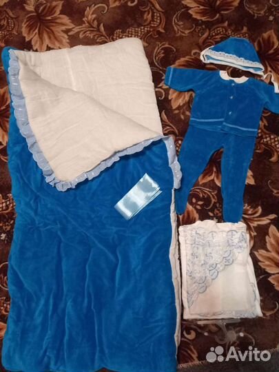 Конверт на выписку для мальчика зимний