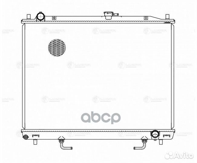 Радиатор mitsubishi pajero 3.0-3.8 00/06- LRc