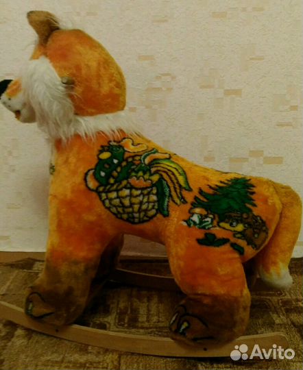 Качалка лиса, машина погрузчик,цифр робот,грузов