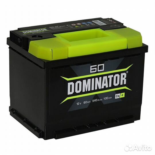 Аккумулятор dominator 60 а/ч 600 А Прямая (L+; 1;
