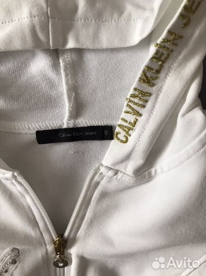 Calvin klein свитшот, кофта на замке 122-128