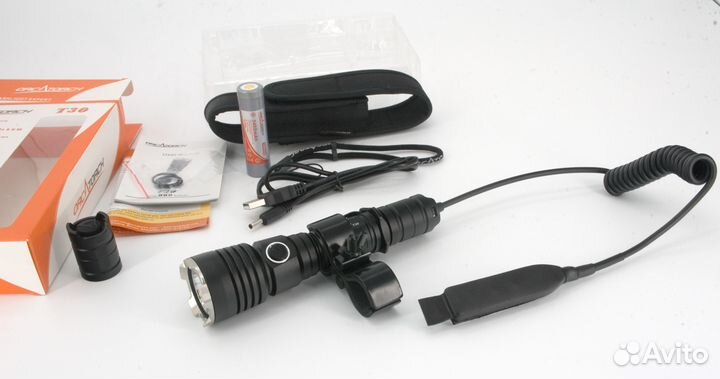 Фонарь тактический для охоты с зарядным устройство