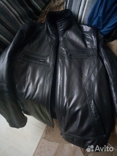 Натуральная мужская кожаная куртка