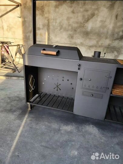 Мангал с крышей 4в1