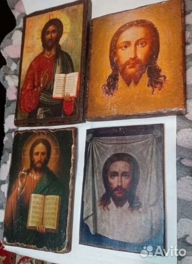 Иконы Спас Эммануил,Нерукотворный и Вседержитель