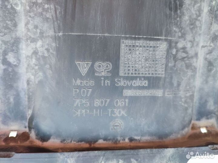 Спойлер переднего бампера Porsche Cayenne 2 2014