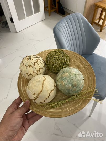 Блюдо Hultet гультет+декоративные шары