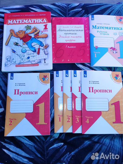 Рабочая тетрадь, учебник, прописи 1класс