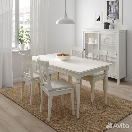 Justina IKEA 901.750.00 Подушка на стул 42/35x40x4 см натуральный