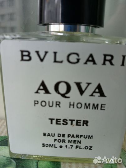 Bvlgari Aqva Pour Homme.50мл.TesT.New.Амбра-Кедр