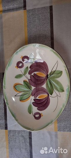 Блюдо овальное большое СССР зик (Новое)