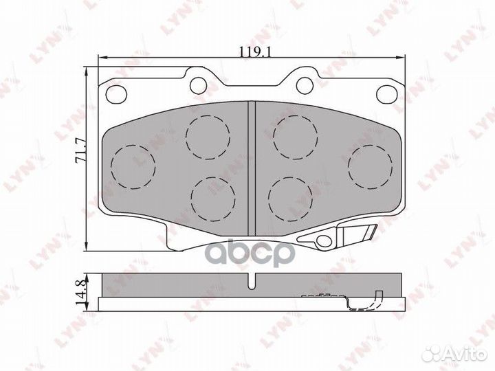 Колодки тормозные дисковые перед BD7504 LYN