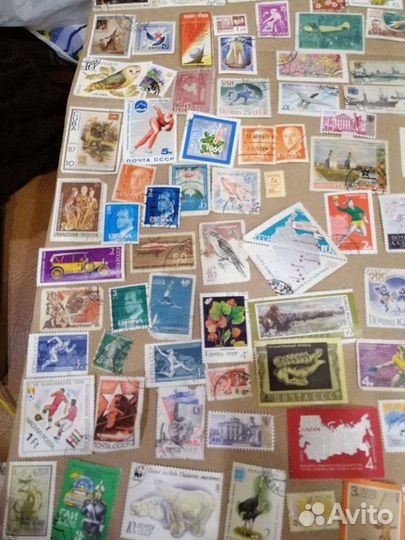 Марки коллекция СССР много