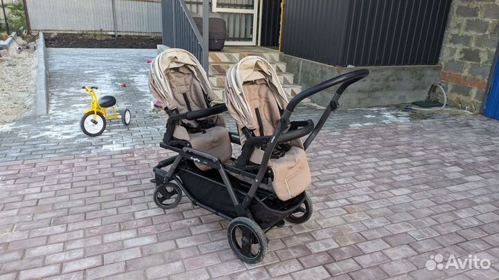 Коляска для двойни Peg Perego 3 в 1