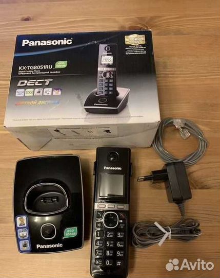 Радиотелефон Panasonic KX-TG8051 черный