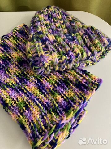Женская шапка и шарф