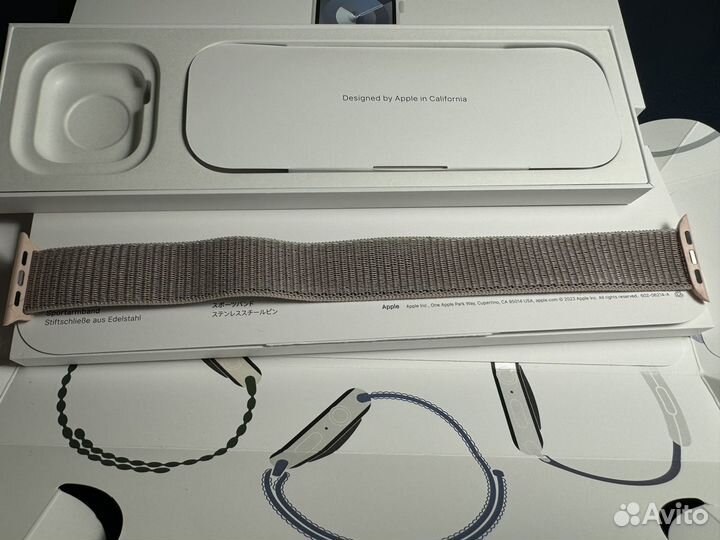 Apple watch series 9 41 silver storm blue s/m