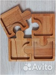 Тарелка для конфет деревянная