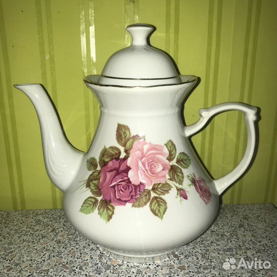 Чайник фарфор завод Чайка