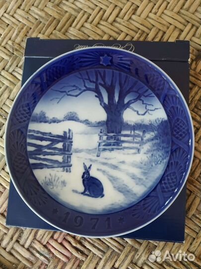 Настенная тарелка Royal Copenhagen Рождество 71г