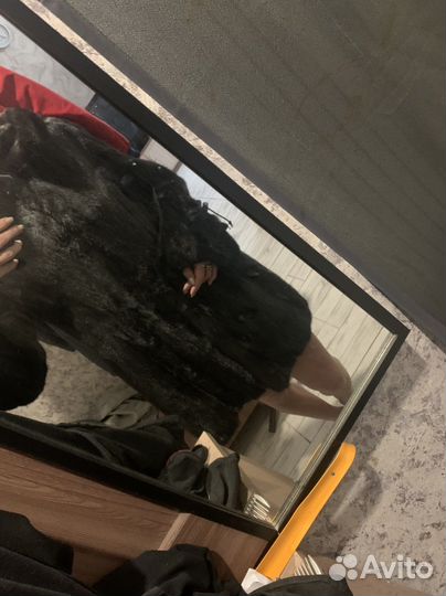 Шуба норковая с капюшоном 44 46