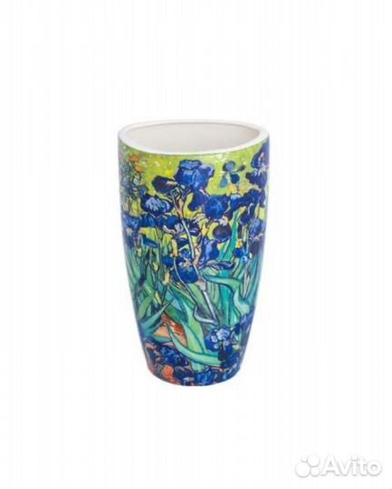 Ваза Elan Gallery фарфор 22.5 см ирисы