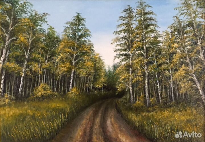 Картина маслом «Лес»