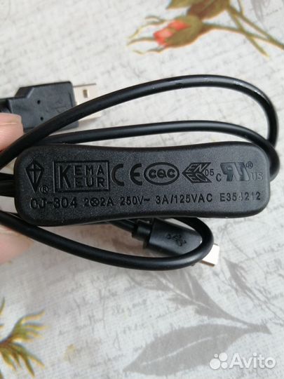 Провод usb-micro usb с кнопкой 250v/3A