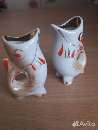 Фигурки керамика рыбки