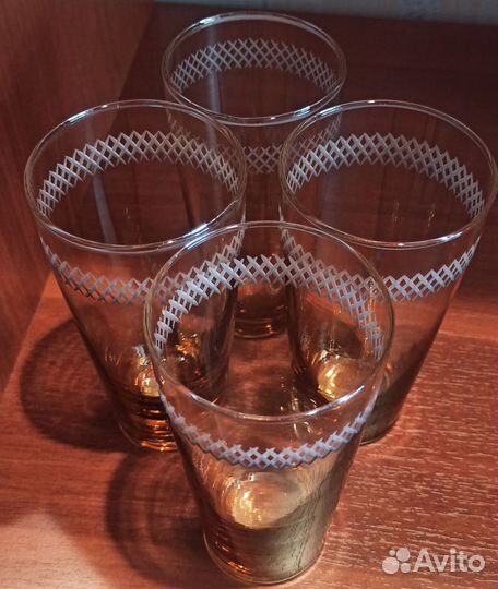 Стаканы, бокалы хрустальные