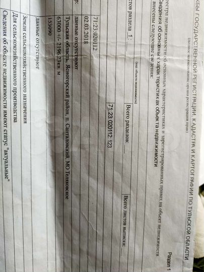 Участок 6,3 га (СНТ, ДНП)