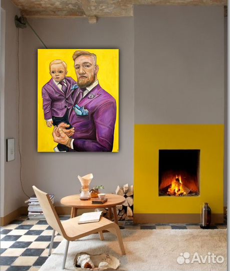 Картина «Conor McGregor with his son”