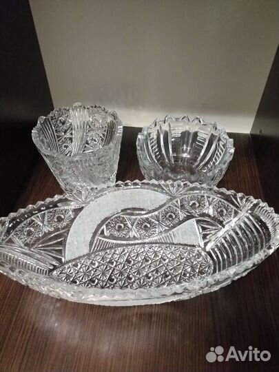Хрустальные вазы рюмки стаканы