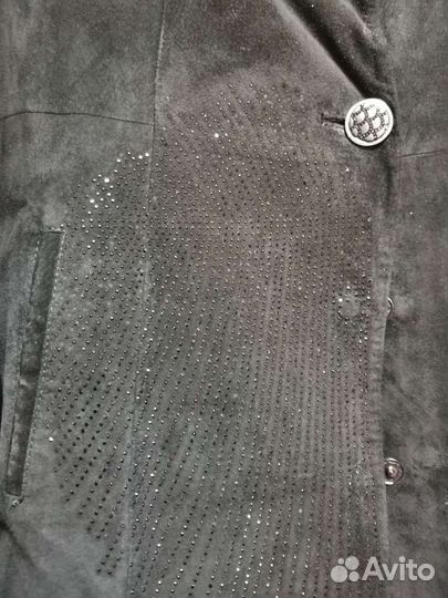 Плащ натуральная замша