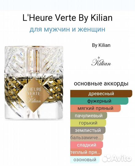 Духи KL'Heure Verte By Kilian на распив