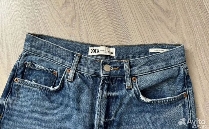 Джинсы клеш zara 36