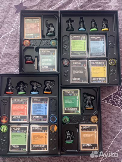 Unmatched 6 частей настольная игра файтинг