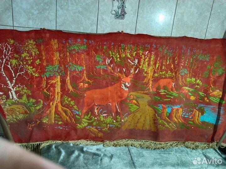 Коврик настенный старинный, раритет