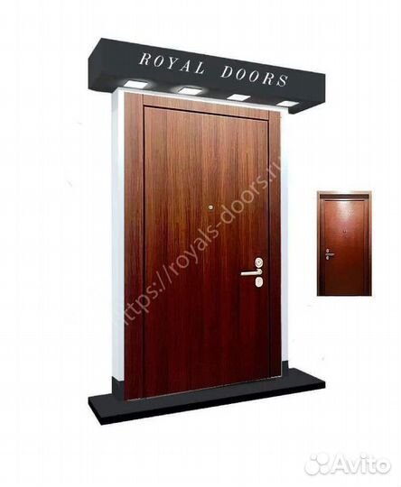 Металлическая входная дверь шпон 328