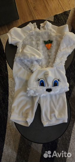 Новогодний костюм зайчика 104