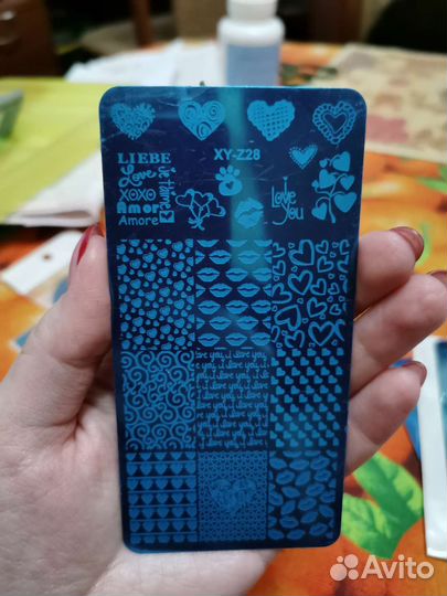 Пластины для стемпинга и краска