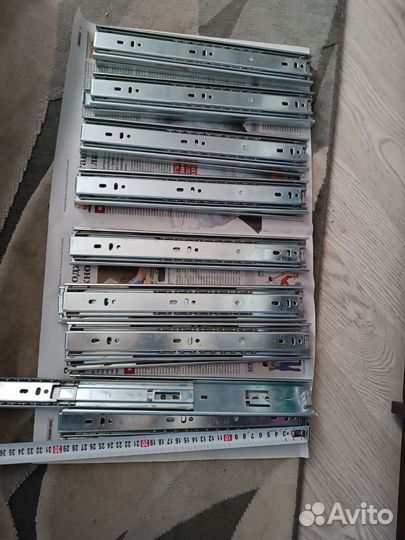 Направляющие с доводчиком шариковые