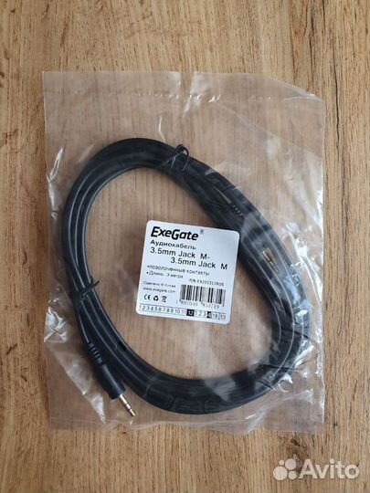 Аудио кабель 3.5mm Jack M - 3.5mm Jack M длина 3м