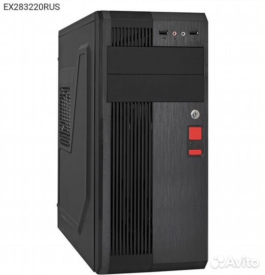 Корпус Exegate UN-605B Miditower Без бп чёрный, EX