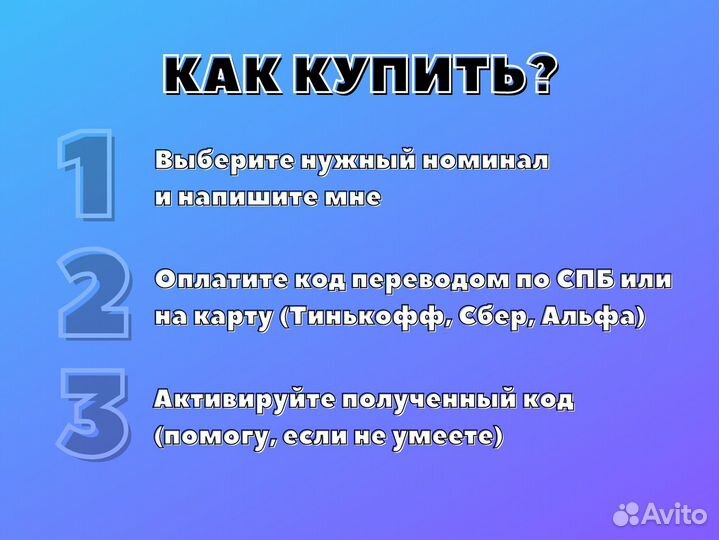 Подарочная карта пополнения AppStore & iTunes