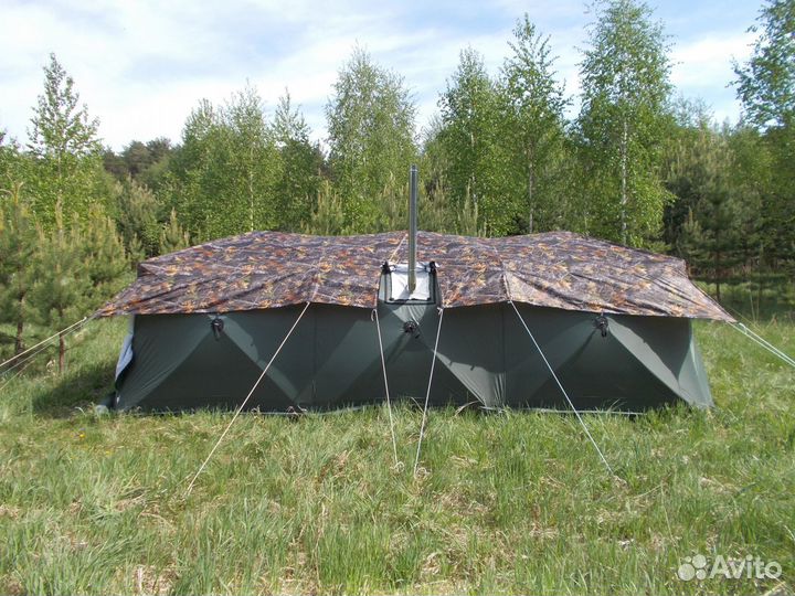 Палатка Куб 2,20-3К,3-сл,Ант-д-тент №2 Уралзонт