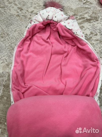 4 в 1.Зимний конверт и комбинезон на выписку